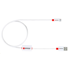 Skross USB -> Micro USB kábel fehér-narancs (SKR-BUZZMICROUSBCABE) (SKR-BUZZMICROUSBCABE) kábel és adapter
