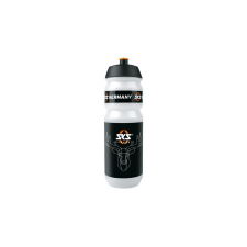 SKS Deer's Head műanyag kulacs, 750 ml, csavaros, átlátszó-szarvasos kulacs, kulacstartó