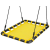Skyflyer fészekhinta sárga négyzet formájú