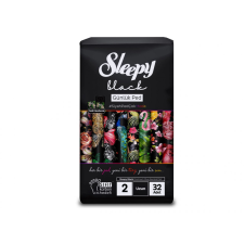 Sleepy Natural Sleepy FEKETE Premium Plus TISZTASÁGI betét LONG 170mm/32db intim higiénia