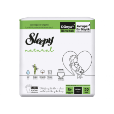 Sleepy NATURAL Ultra Sensitive Bambusz BUGYIpelenka Junior+ 5+ (13-20)/22db pelenka