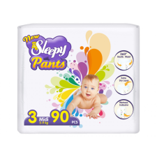 Sleepy New Sleepy gumisderekú bugyipelenka vizeletjelző csíkkal Midi 3 (5-9)/90db pelenka
