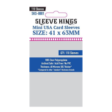 Sleeve Kings mini USA kártyavédő (110 db-os csomag) 41 x 88 mm társasjáték