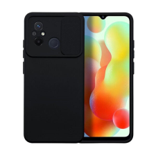 Slide Xiaomi Redmi 12C, kameravédős szilikon tok, fekete tok és táska