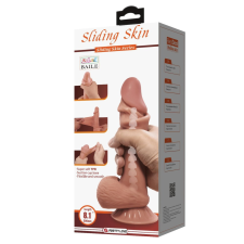 Sliding Skin 8.5" Brown műpénisz, dildó