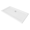  Slim aszimmetrikus alacsony akril zuhanytálca 70x120 cm, 5 cm magas, króm szifonnal