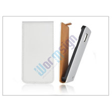Slim Slim Flip bőrtok - Samsung SM-G800 Galaxy S5 Mini - fehér tok és táska