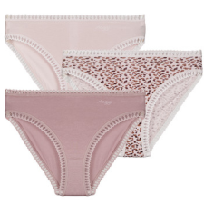 SLOGGI Bugyik GO Crush High leg PACK DE 3 Rózsaszín EU S női alsó