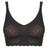 SLOGGI Merevítő nélküliek ZERO Feel Bliss Bralette Fekete EU S