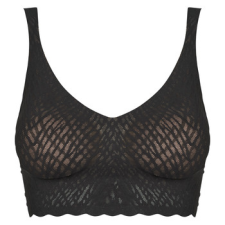 SLOGGI Merevítő nélküliek ZERO Feel Bliss Bralette Fekete EU XS melltartó