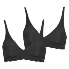 SLOGGI Merevítő nélküliek ZERO Microfibre 2.0 Soft Bra PACK DE 2 Fekete EU XL