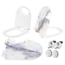  Slow-closing toilet seat CARLO GRANIT SHINY DUROPLAST SLIM takarító és háztartási eszköz
