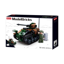 Sluban Army Model Bricks M38-B0750 Kis tank 2 az 1-ben kreatív és készségfejlesztő