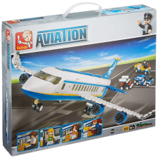 Sluban Aviation - Utasszállító repülőgép építőjáték készlet építkezés