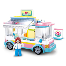 Sluban építőkészlet Girls Dream M38-B0797 Mentőautó 195 db (LEGO kompatibilis) barkácsolás, építés