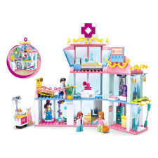 Sluban építőkészlet Girls Dream M38-B0799 Kórház 458 db (LEGO kompatibilis) barkácsolás, építés