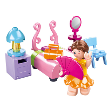 Sluban építőkészlet Girls Dream M38-B0800D hálószoba 42 db (LEGO kompatibilis) barkácsolás, építés