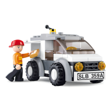 Sluban építőkészlet M38-B0359 Repülőtéri szállítókocsi 75 db (LEGO kompatibilis) barkácsolás, építés