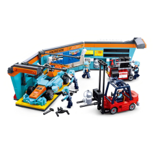Sluban építőkészlet Racing Team M38-B0765 Szerviz formula 555 db (LEGO kompatibilis) barkácsolás, építés