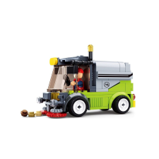 Sluban építőkészlet Town M38-B0781A Seprőgép 136 db (LEGO kompatibilis) barkácsolás, építés