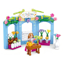 Sluban építőkészlet Village M38-B0905 Kortárs virágüzlet 154 db (LEGO kompatibilis) barkácsolás, építés