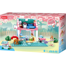 Sluban Girl's Dream - Kertes ház építőjáték készlet barkácsolás, építés