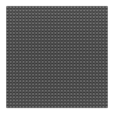 Sluban kompatibilis építőjáték tábla / alap M38-B0833D 32x32 szürke barkácsolás, építés