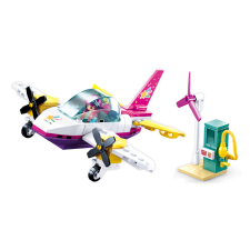 Sluban kompatibilis építőkészlet Girls Dream M38-B0921B Privát repülőgép 111 db barkácsolás, építés