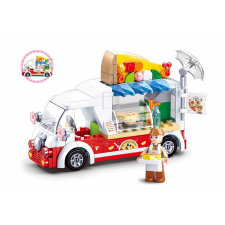 Sluban kompatibilis építőkészlet Girls Dream M38-B0993D Pizza jármű 156 db barkácsolás, építés