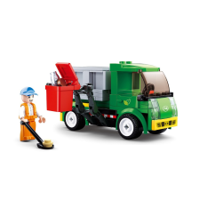 Sluban kompatibilis építőkészlet Town M38-B0781B Szemeteskocsi 118 db barkácsolás, építés