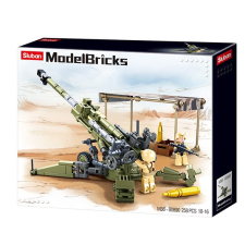 Sluban Model Bricks Army - M777 tarack építőjáték készlet barkácsolás, építés