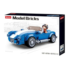 Sluban Model Bricks - Shelby Cobra 427 sportkocsi építőjáték készlet barkácsolás, építés