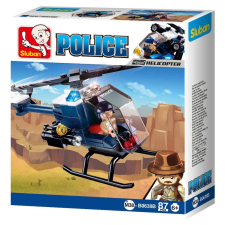 Sluban Police - 4 into 1 rendőrségi helikopter építőjáték készlet barkácsolás, építés