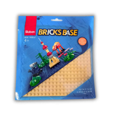 Sluban Sluban 16x16 cm-es alaplap építőjátékokhoz - barna barkácsolás, építés