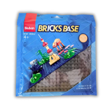 Sluban Sluban 16x16 cm-es alaplap építőjátékokhoz - szürke barkácsolás, építés