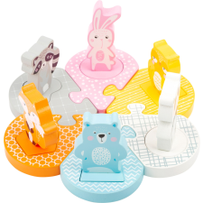  Small Foot Dřevěné vkládací puzzle zvířátka Poškozený obal készségfejlesztő