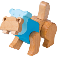 Small foot fa készségfejlesztő fa víziló készlet "Hippo" kreatív és készségfejlesztő