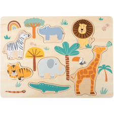 Small foot Safari interaktív formaberakó játék 2y+ 1 db puzzle, kirakós