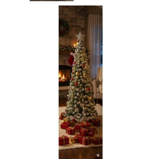  Smaragd Karcsú Műfenyő, Karácsonyfa 210 cm, talppal műfenyő