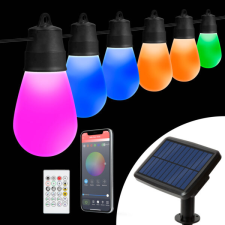 Smart szolár fényfüzér – 30 db RGBIC LED – 13 m kültéri világítás