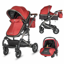 SmartBaby Coccolle Siyana 3 az 1-ben multifunkcios babakocsi Dahlia red babakocsi