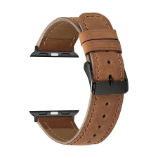 Smartwatcherz Apple Watch Leather Strap Bőr Szíj - Barna, 40/41/42mm okosóra kellék