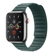 Smartwatcherz Apple Watch Mágneses Szövet Pánt - Zöld, 40/41/42mm okosóra kellék