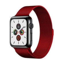 Smartwatcherz Apple Watch Milánói Szíj - Piros, 44/45/46/49mm okosóra kellék