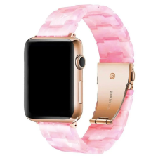Smartwatcherz Apple Watch Műgyanta Szíj - Gyöngy pink - rose gold, 44/45/46/49mm okosóra kellék