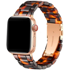 Smartwatcherz Apple Watch Műgyanta Szíj - Havanna barna - rose gold, 44/45/46/49mm okosóra kellék