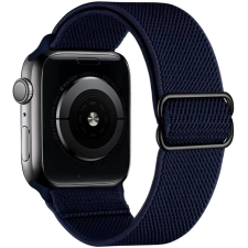 Smartwatcherz Apple Watch Rugalmas Szövet Szíj - Navy Blue, 40/41/42mm okosóra kellék