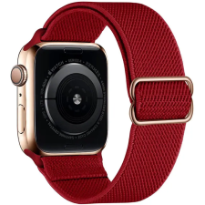 Smartwatcherz Apple Watch Rugalmas Szövet Szíj - Piros, 44/45/46/49mm okosóra kellék