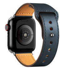 Smartwatcherz Apple Watch Simple Leather Bőr Szíj - Midnight Blue, 40/41/42mm okosóra kellék