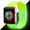 Smartwatcherz Apple Watch Sötétben Világító Szíj - Zöld, 40/41/42mm, M/L